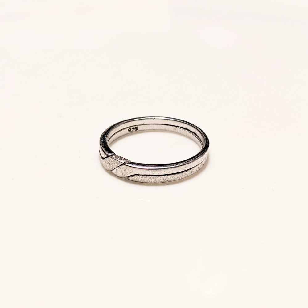 Sterling Silver Two-Piece Puzzle Ring